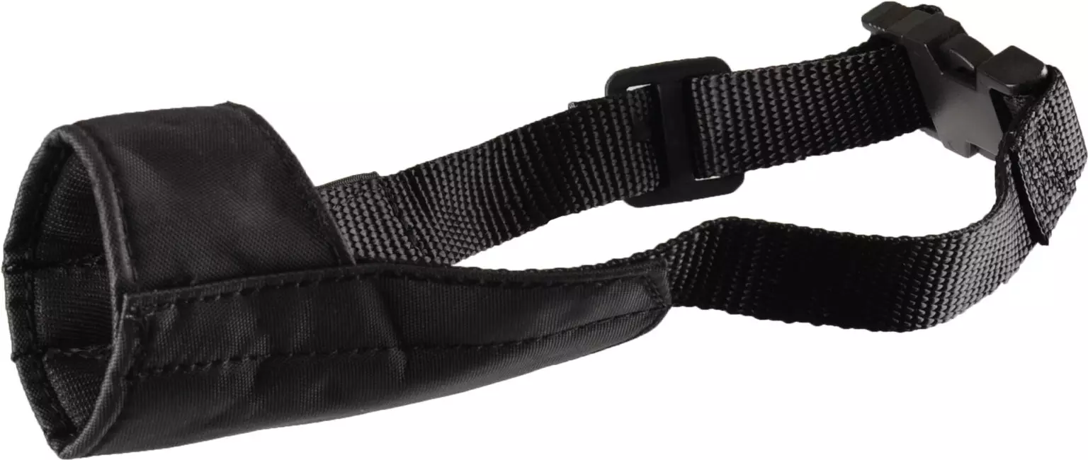 Flamingo Ned   Muilband MUILBAND NED NYLON ZWART M NEK 51-75CM / NEUS 18