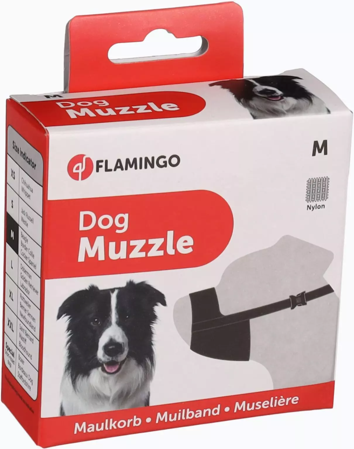 Flamingo Ned - Muilband Honden - Muilband Ned Nylon Zwart M Nek 51-75cm / Neus 18,5cm - 1st - 117382 - Afbeelding 4