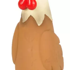 Flamingo Wannes   Speelgoed LATEX KIP STAAND 20CM Deze speelgoedkip is vervaardigd uit latex en bevat een squeaker voor extra speelplezier. Ideaal voor honden van alle maten.