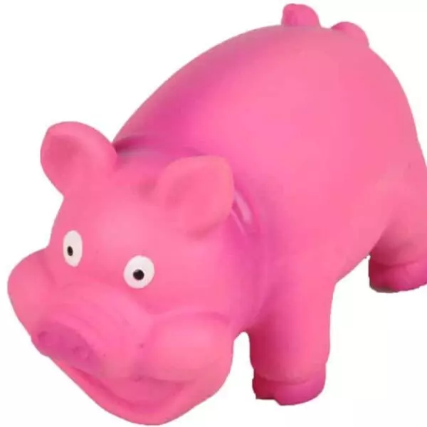 Flamingo Wensley   Speelgoed LATEX VARKEN ASS 15CM Is jouw huisdier toe aan een nieuw speeltje? Dan zijn de Strong latex varkens echt een aanrader! De varkens zien er grappig uit en zijn ook gemaakt van stevig materiaal. Op deze manier zorgen de latex varkens voor uren speelplezier! Let op! Er wordt één variant verzonden in een willekeurige kleur. Een keuze maken is helaas niet mogelijk.