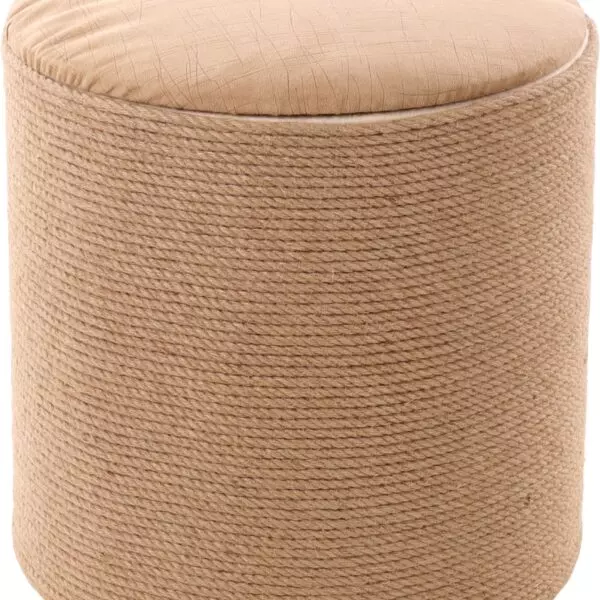 Flamingo Ottoman   Krabton OTTOMAN KRABTON 45x45x46CM Multifunctioneel krabmeubel. De sisal draagt bij tot een goede nagelverzorging en krabbehoeften
