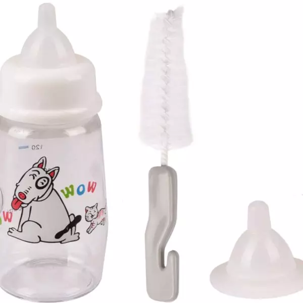 Flamingo Akela   Zuigelingenset ZUIGELINGENSET AKELA 140ML Deze kunststof fles is speciaal ontworpen voor puppy's
