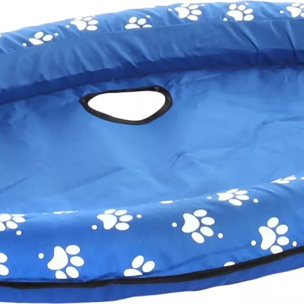 Flamingo Fresk Flosi  Luchtbed LUCHTBED FLOSI + LUCHTPOMP BLAUW 100x65CM Ga jij regelmatig zwemmen met jouw kleine viervoeter