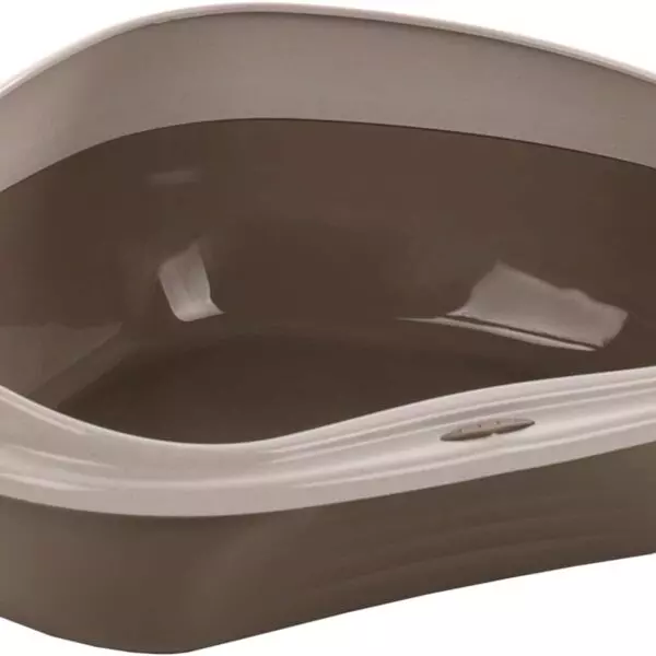Flamingo Sadio Hoekmodel  Kattenbak KATTENBAK HOEK SADIO TAUPE L 58