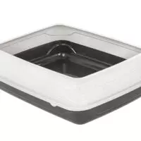 Cat Litter Tray PUSSY M / Grey - Happet